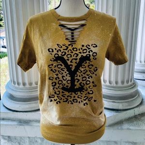 Leopard Yellowstone Bleached Tee